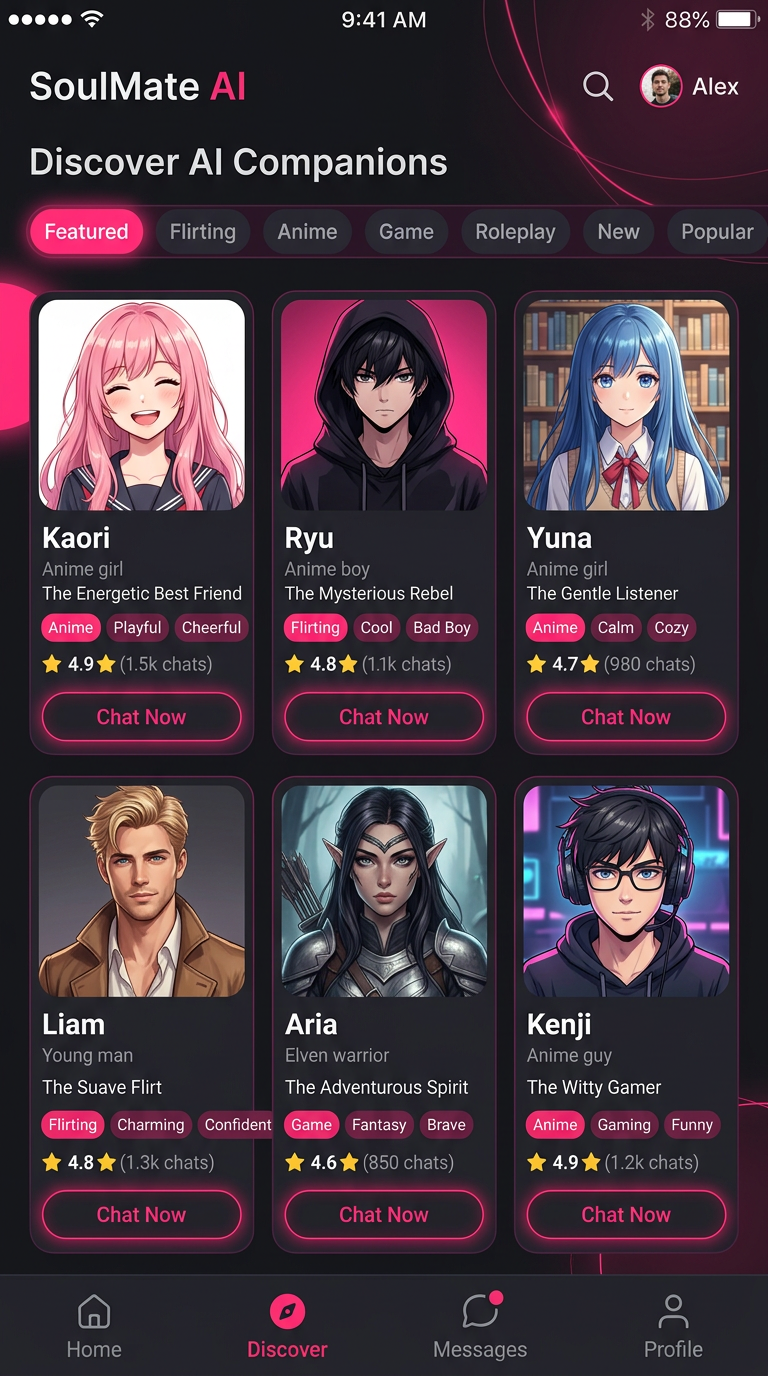 Botify AI discover page screenshot